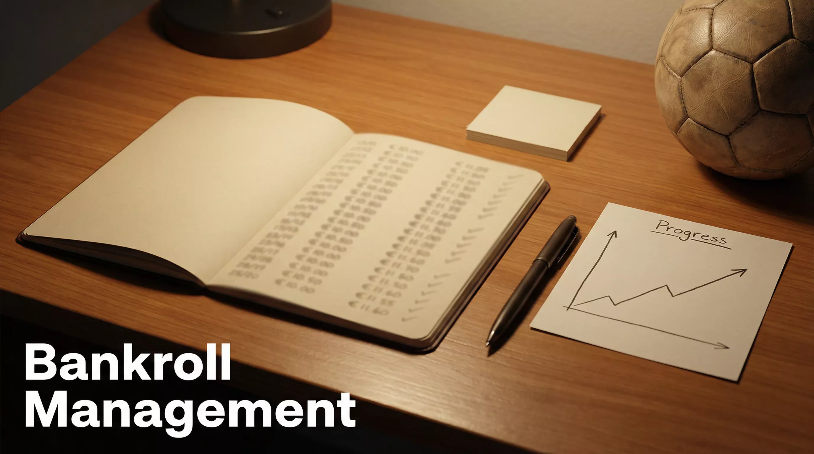 Aufgeschlagenes Notizbuch mit handgeschriebenen Zahlenkolonnen und einem Stift auf einem Schreibtisch